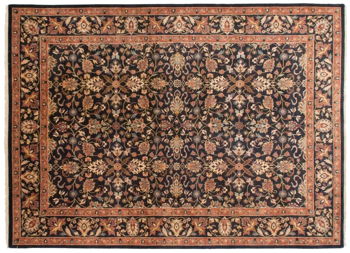 10×14 Vintage Indian Yezd Design Carpet