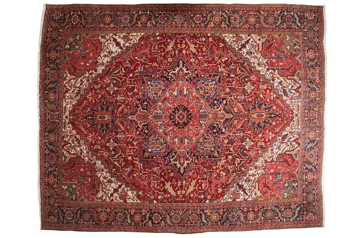 11.5×14.5 Vintage Fine Heriz Carpet