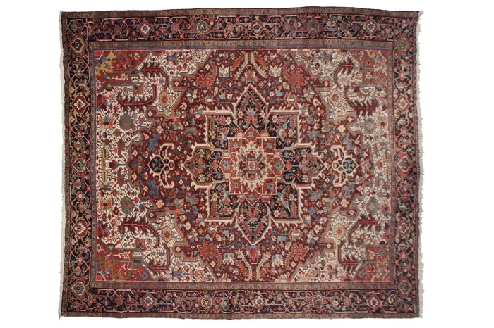 11.5×14 Vintage Heriz Carpet