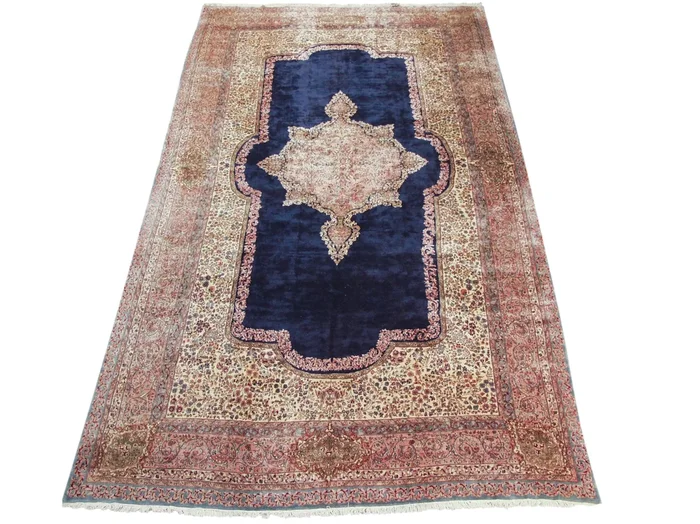 11.5×21 Vintage Fine Kerman Carpet