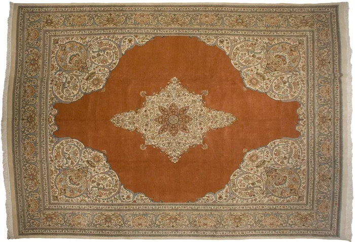 12.5×17.5 Vintage Tabriz Carpet