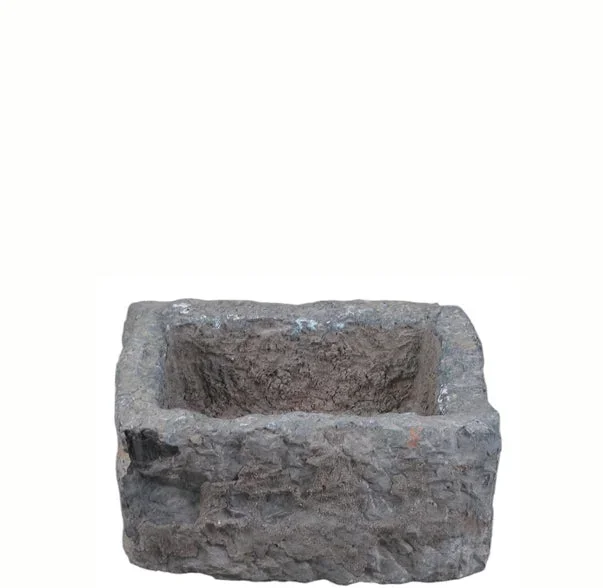 16″ Inch Long Hand Chiseled Stone Trough 24-1