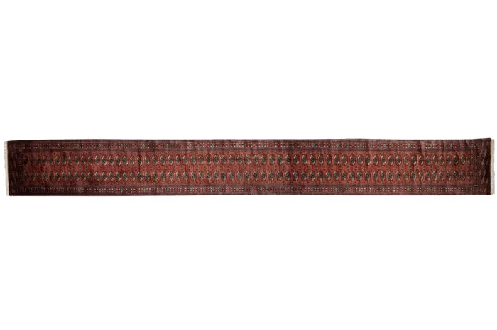 2.5×24.5 Vintage Fine Bokhara Rug Runner