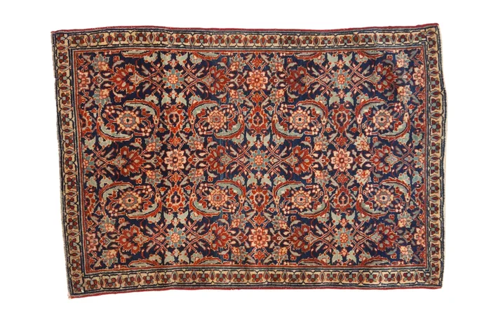 2.5×4 Vintage Tabriz Sennehbaft Rug