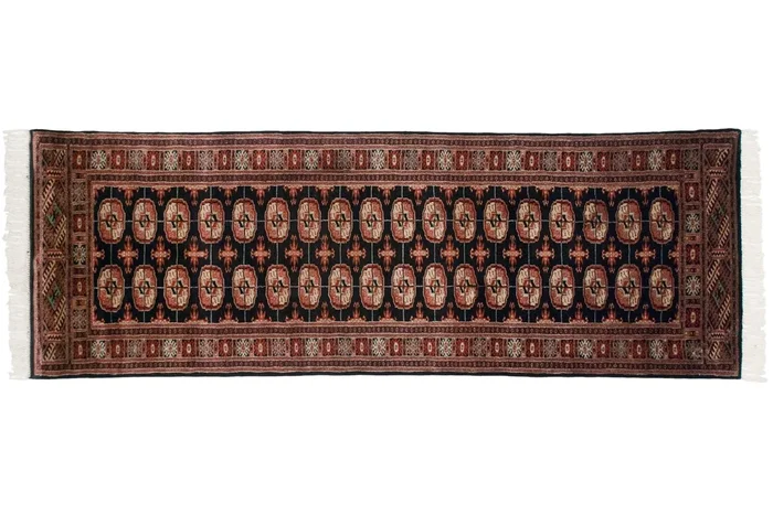 2.5×8 Vintage Fine Bokhara Rug Runner