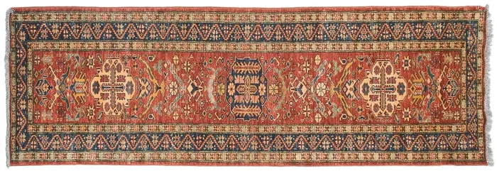 2.5×9.5 New Pakistani Caucasian Design Rug Runner
