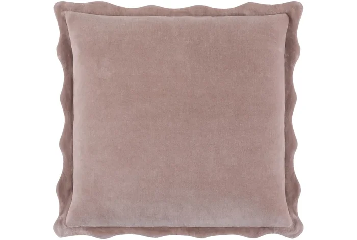 20″ X 20″ Dusty Rose Effervescent Cotton Down Fill Accent Pillow By Surya