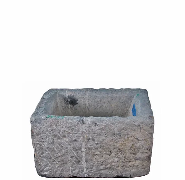 24″ Inch Long Hand Chiseled Stone Trough 27