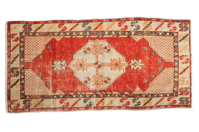 3×5.5 Vintage Distressed Oushak Rug