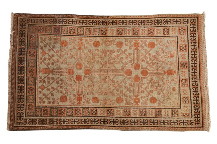 4×6.5 Vintage Distressed Samarkand Rug