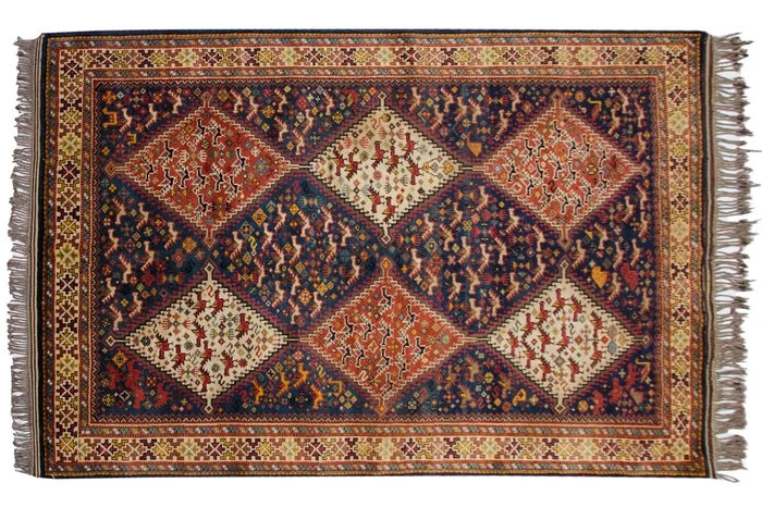 4×6 Vintage Indian Shiraz Design Rug