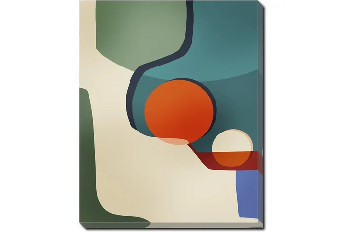 40″x50″ Saint Tropez Abstract II with Gallery Wrap | Vertical | Scenic | Print | Canvas Art