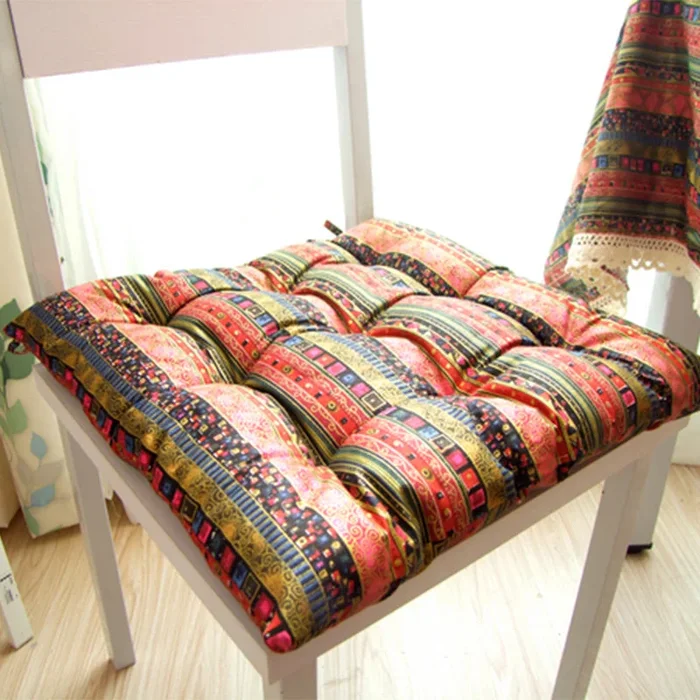 40x40cm Seat Cushion Soft Buttocks Chair Cushion Thick Tatami Seat Pad Square Patio Pillow Home Office Restaurant Back Mat Chair Decor