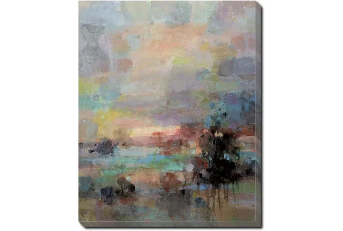 40X50 Colors Of Dusk I With Gallery Wrap Canvas | Vertical | Made in the USA | Canvas Art | Print | Abstract