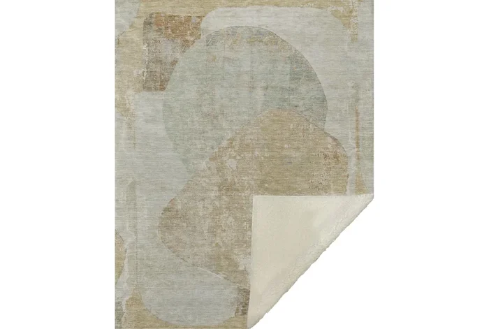 50″ X 70″ Taupe Libby Abstract Shape Throw Blanket