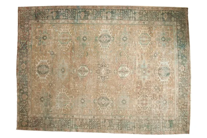 8×11 Vintage Distressed Karaja Carpet