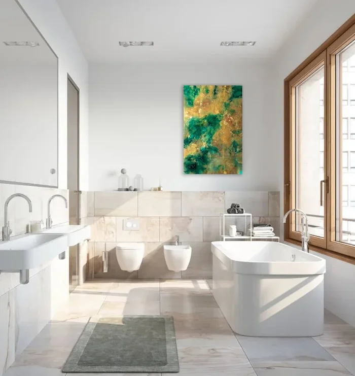 ‘IVY’ – Luxury Epoxy Resin Abstract Artwork – Paintings