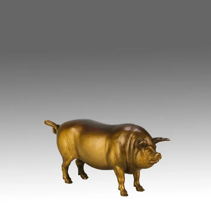 ‘Standing Pig’ by Franz Bergman