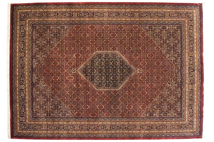 9.5×14 Fine Indian Bijar Design Carpet