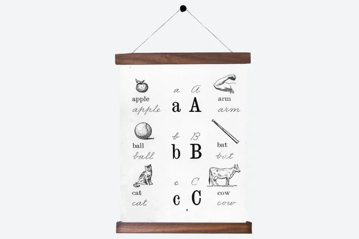 ABC Antique Alphabet Pull Down Revival