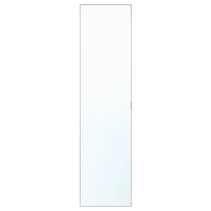 ÅHEIM Door with hinges, mirror glass, 50×195 cm (19 1/2×76 5/8 “)