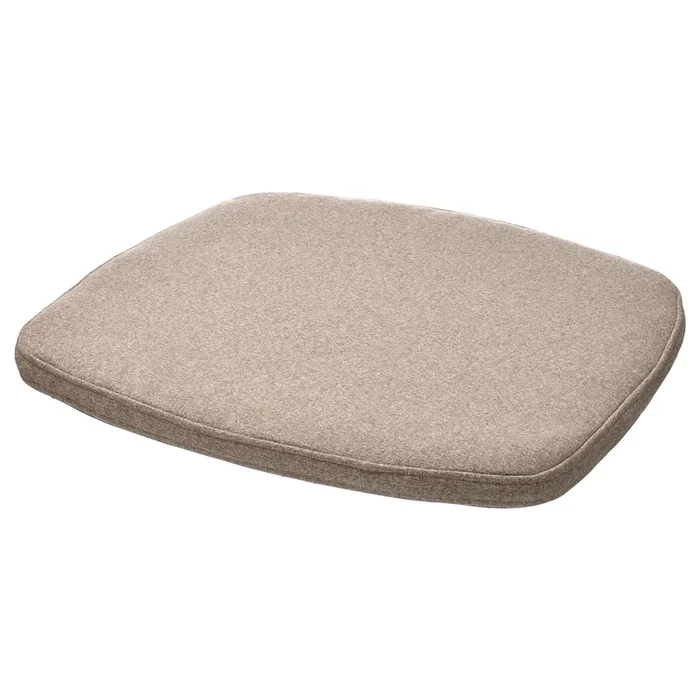 ÄLVGRÄSMAL Chair pad, beige, 32.6/31.3x33x3 cm (13/12x13x1 “)
