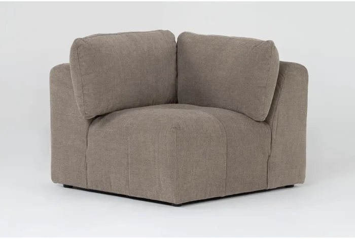 Amallo Mocha Brown Fabric Corner Unit