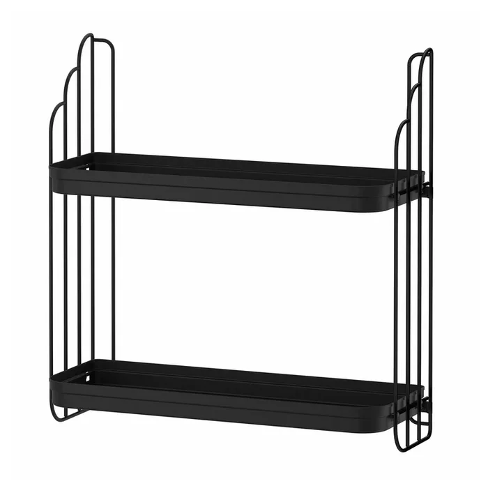 APOTEKARE Wall shelf, black, 50×52 cm (19 5/8×20 1/2 “)