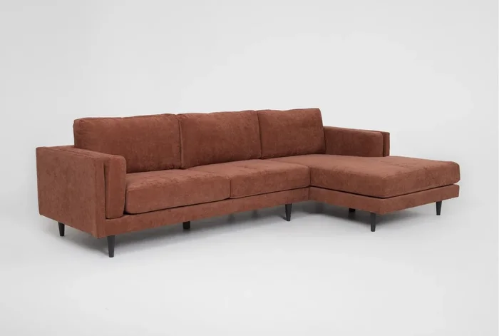 Aries II Nutmeg 2 Piece Sectional With Right Arm Facing Chaise