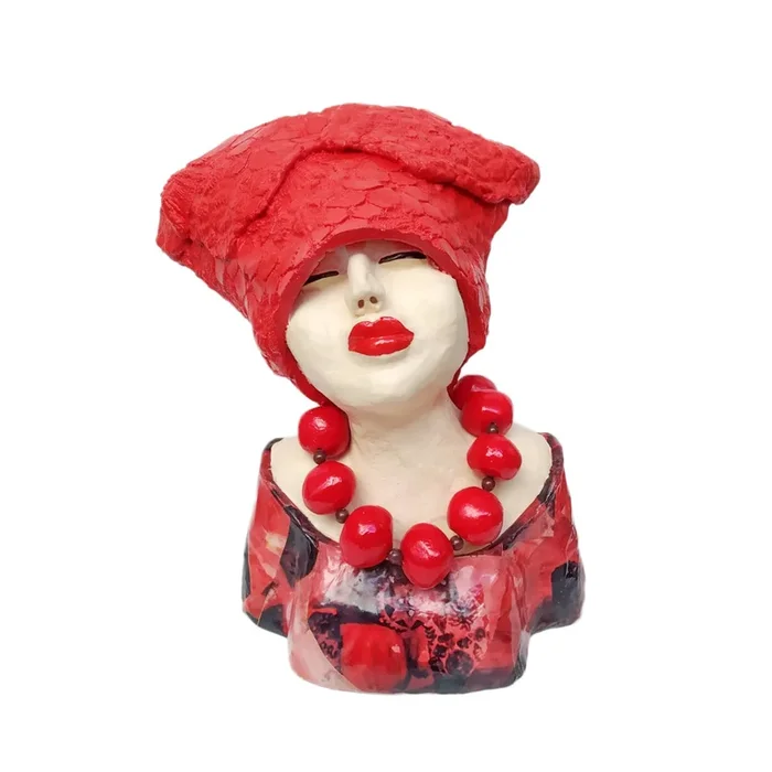 Art Object ‘Madame Chique’ Red by Jeannie Hoovers