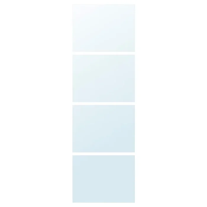 AULI 4 panels for sliding door frame, mirror glass, 75×236 cm (29 1/2×92 7/8 “)