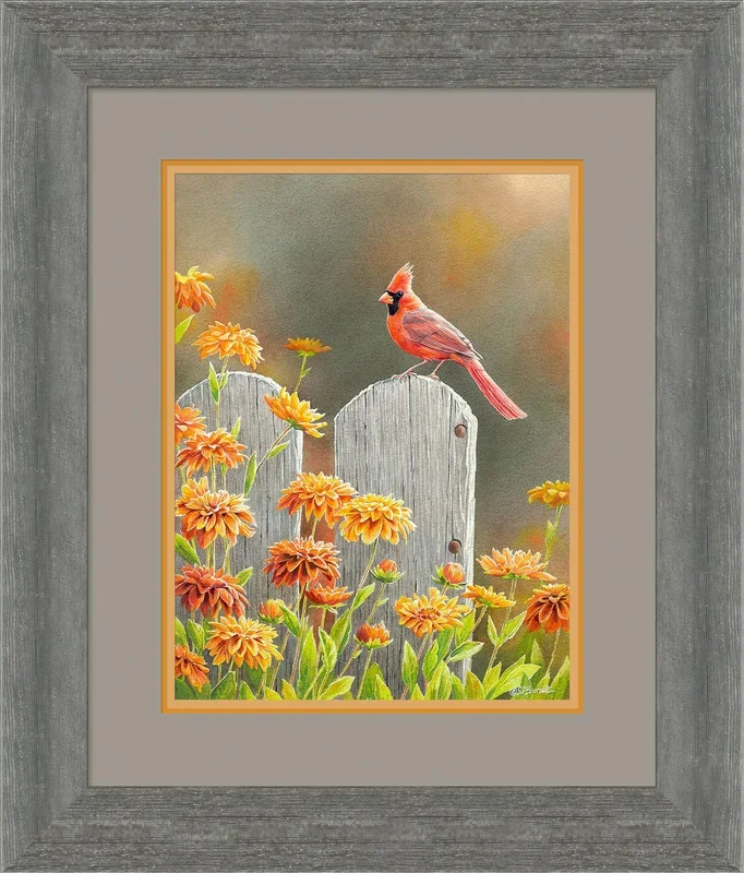 Autumn Garden – Cardinal – Limited Edition Paper