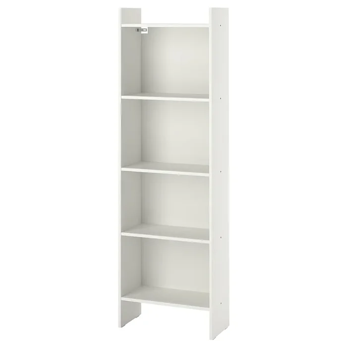 BAGGEBO Bookcase, white, 50x25x160 cm (19 5/8×9 7/8×63 “)