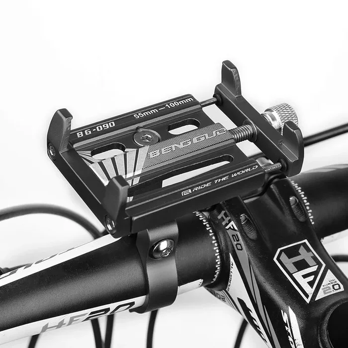 [BANGGOOD ANNI VIP EXCLUSIVE] XMUND XD-BL5 Aluminum Alloy Phone Holder 3.5-6.5″ Adjustable Phone Clip Stand Shockproof Portable Phone Bracket For Cycling Bicycle”