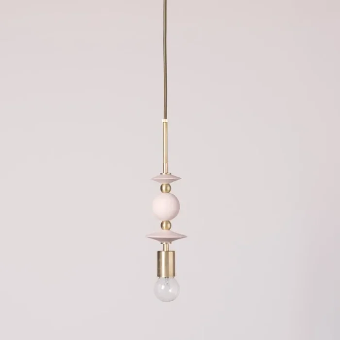 Beaded Pendant Lamp (Saucers)