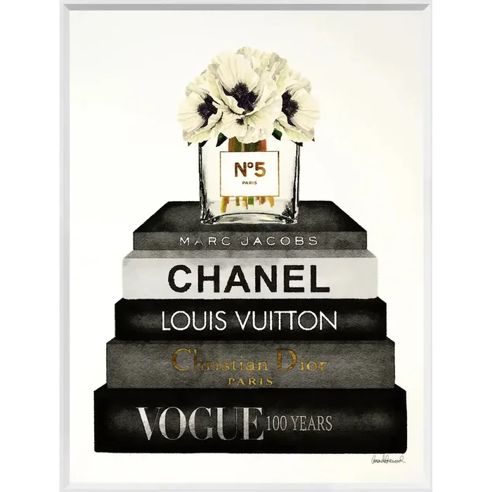 Book Stack Grey Poppy
