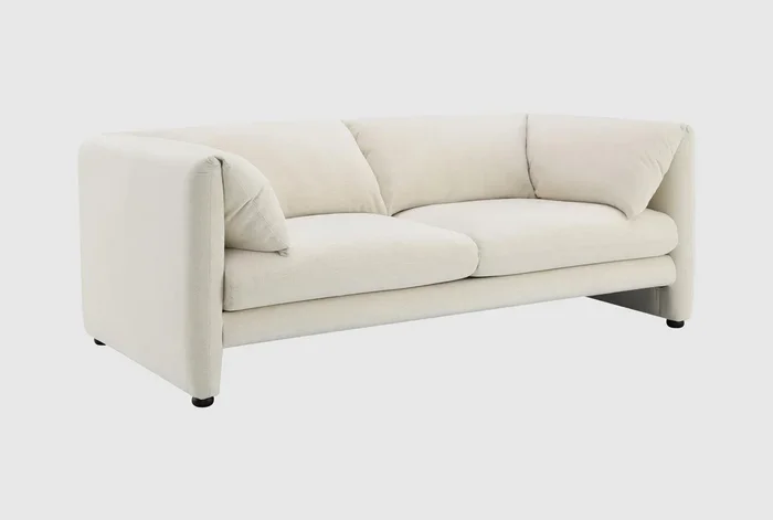 Bridget Beige Linen Loveseat