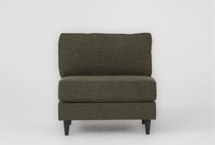 Calais III Green Armless Chair