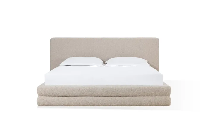 Celine California King Boucle Upholstered Platform Bed