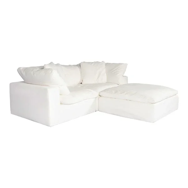 Clay Nook Modular Sectional Performance Fabric White
