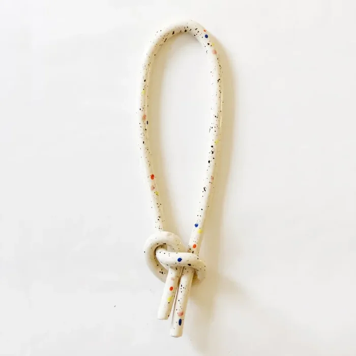 Clay Object 04- Double Sprinkles Knot – Wall Hangings