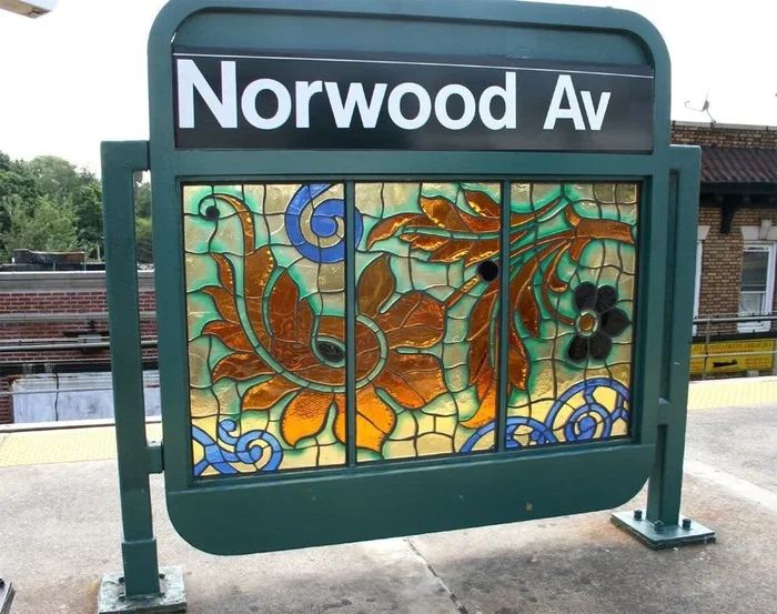 Culture Swirl MTA public art commission for Norwood Subway Station, Brooklyn New York – Public Mosaics