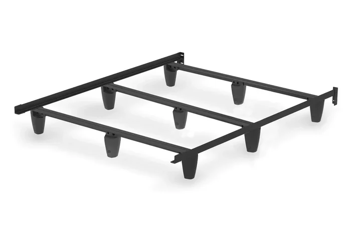 Deluxe Engauge Black Metal King Bed Frame