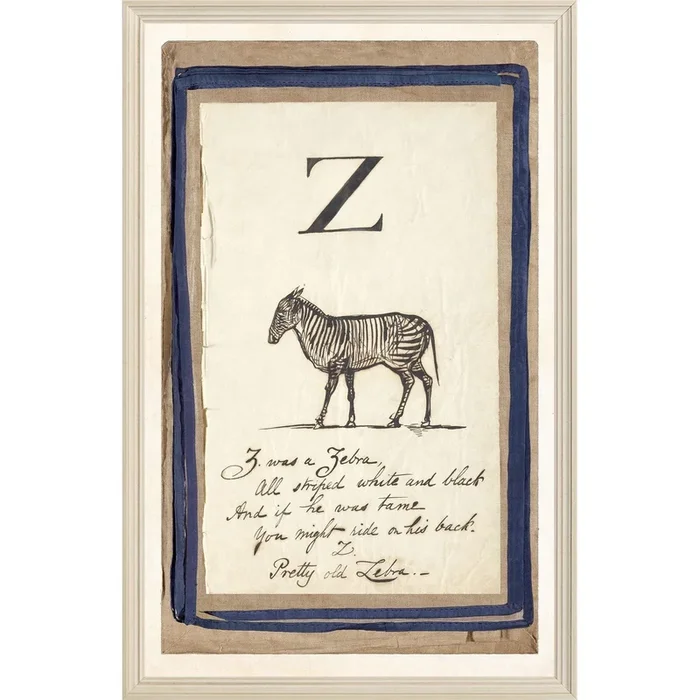 Edwards Alphabet – Z, C. 1857