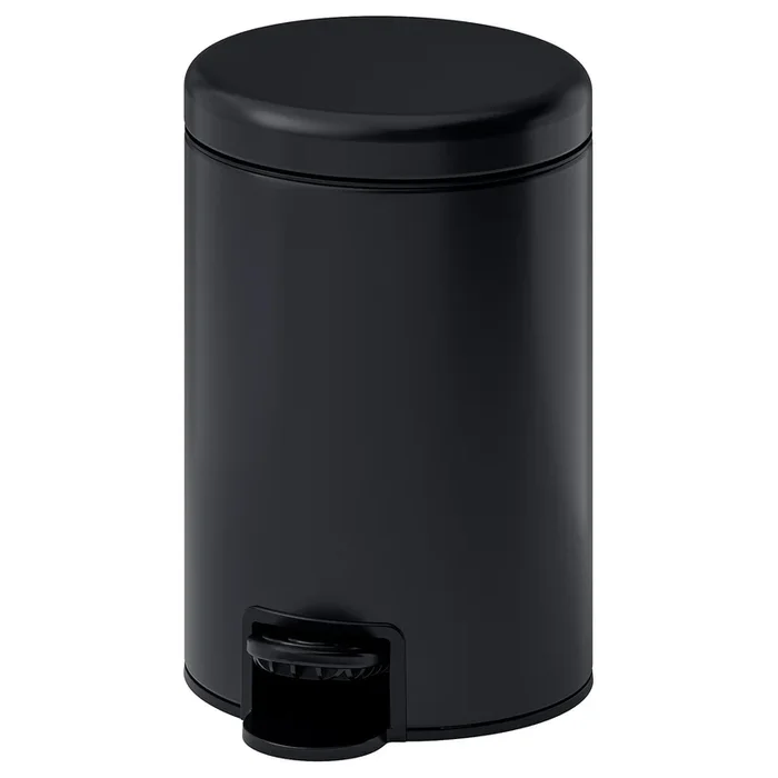 GANSJÖN Trash can, black, 3 l (1 gallon)
