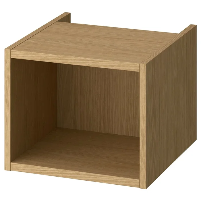HAGAÅN Open cabinet, oak effect, 40x48x33 cm (15 3/4×18 3/4×12 7/8 “)