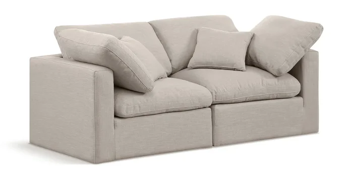 Indulge – Linen 2 Seat Modular Sofa
