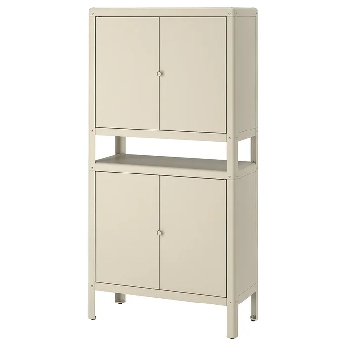 KOLBJÖRN Cabinet, indoor/outdoor, beige, 80×161 cm (31 1/2×63 3/8 “)