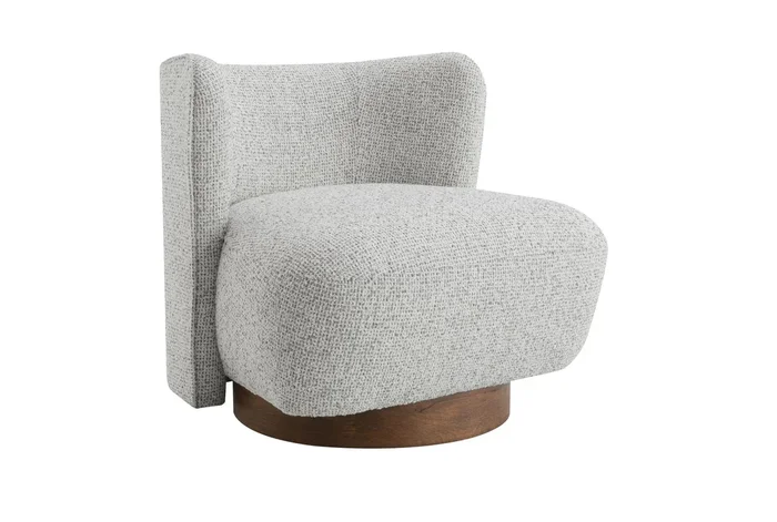 Lisa Accent Chair Gray Tweed