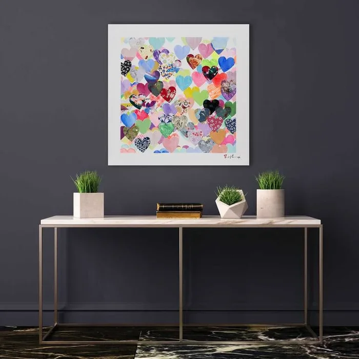 Love will save nature – Original mixed media painting